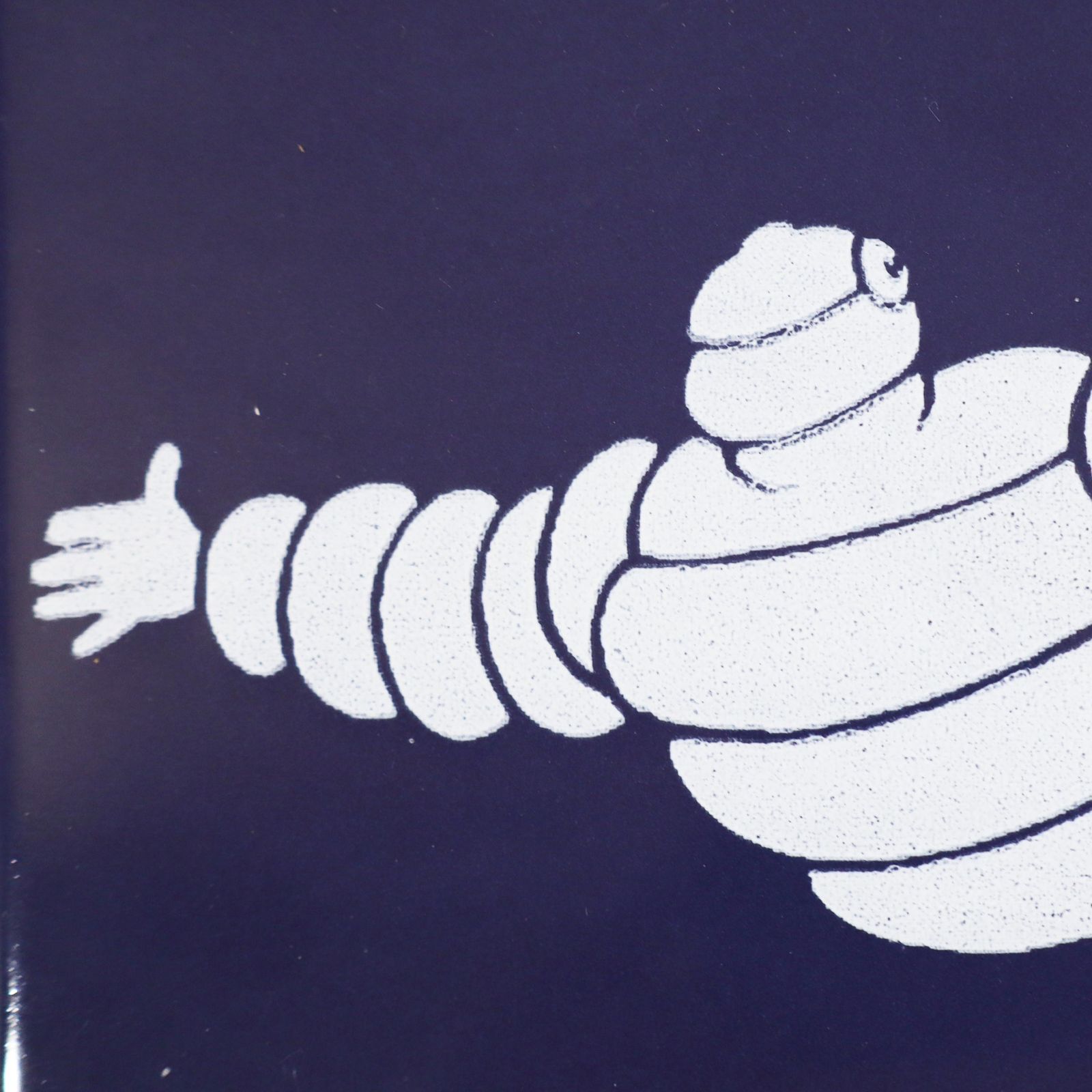 photo for sale Vintage Ceramic Michelin Man Garage Tile, Set Of 5, 1960s.
