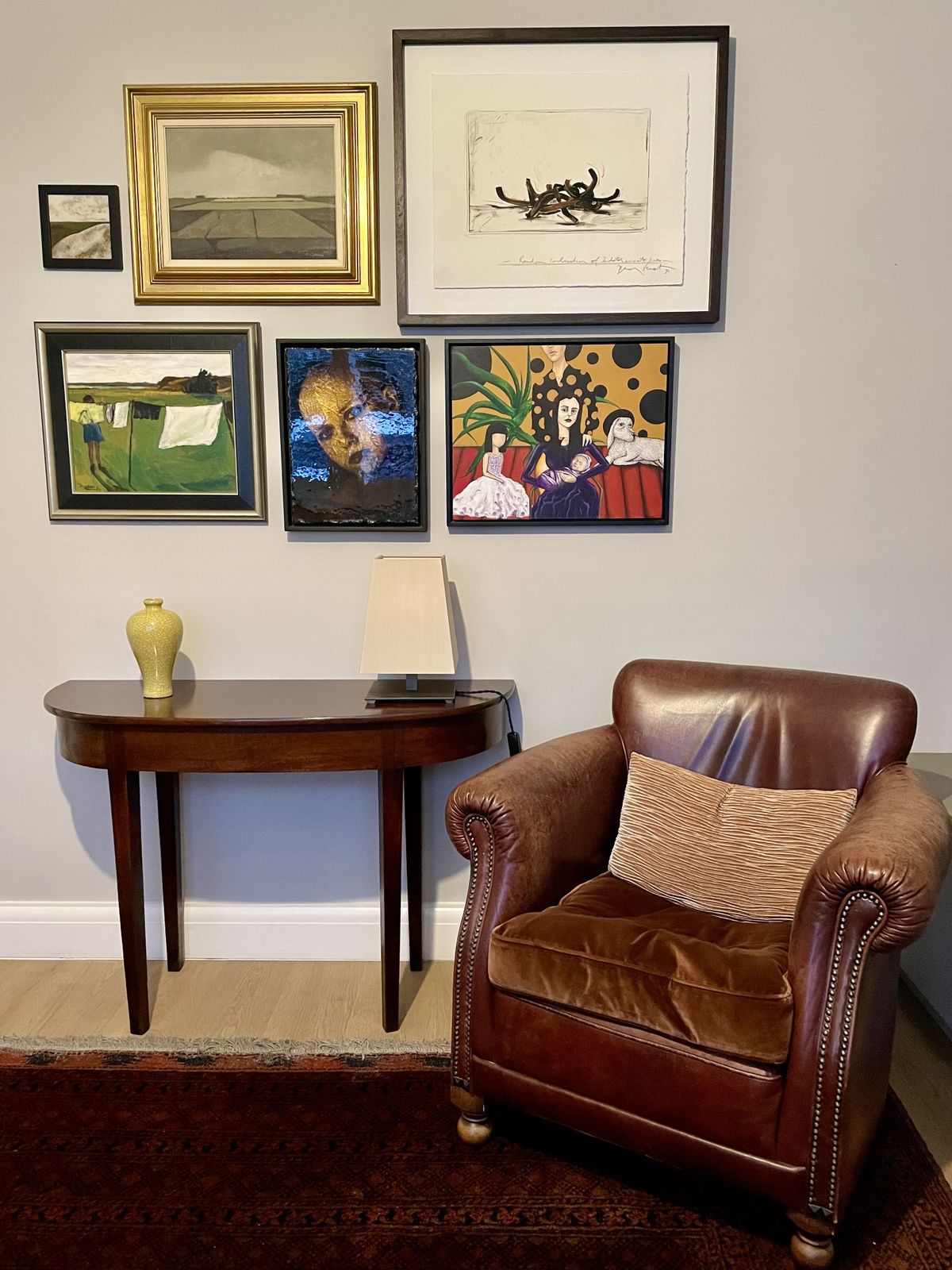 A Pair Of Georgian Mahogany D Shaped Console Tables photo vintage