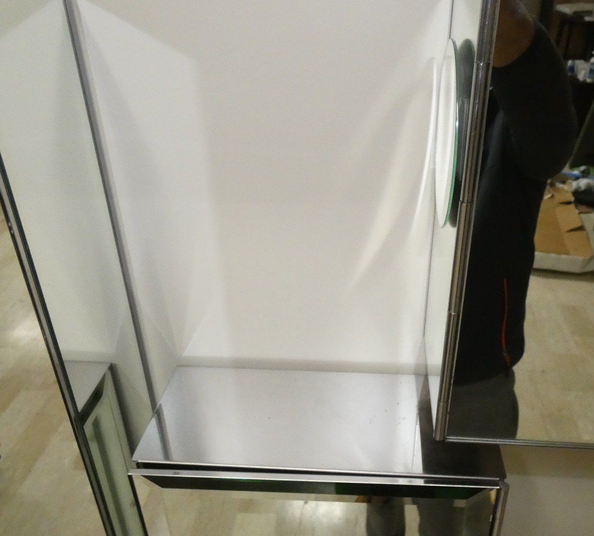 Vintage Italian Mirrored Cabinets, 1970s, Set Of 3 photo Furniture