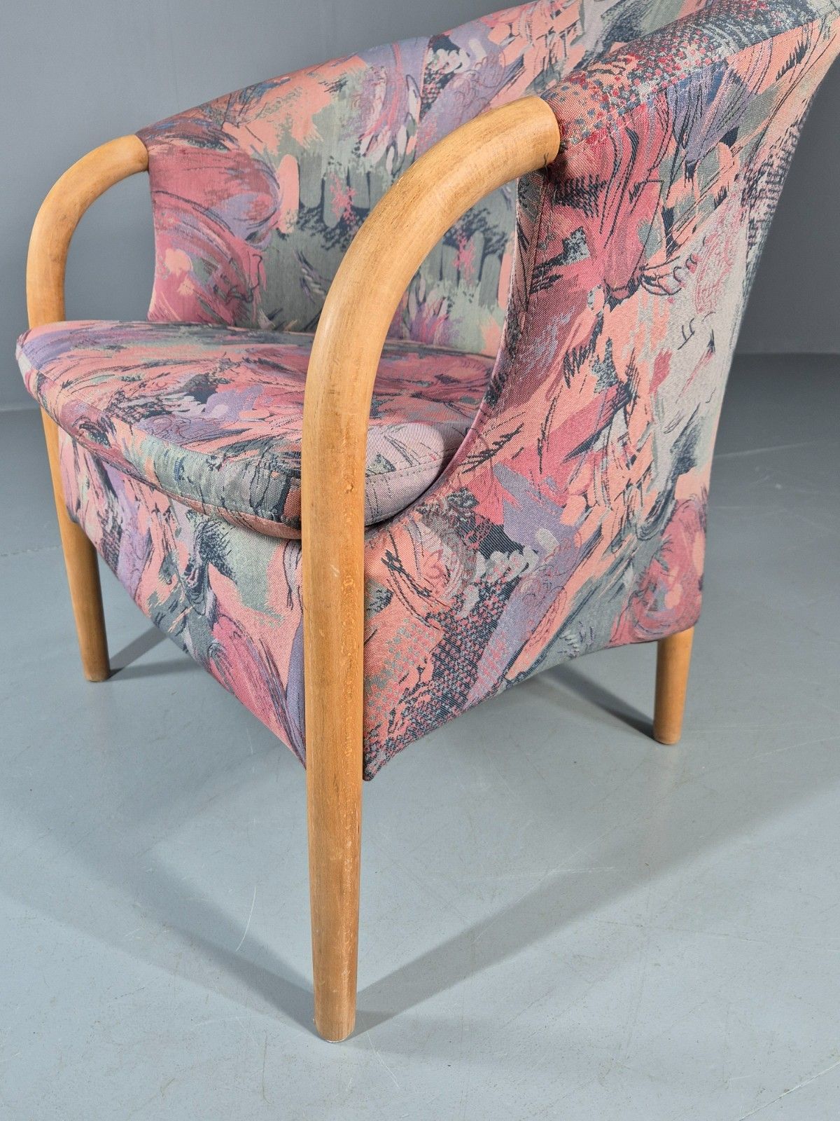 Vintage Tub Chair Stouby Multicoloured Danish Retro 1980s Eb11347 Mnor photo Furniture