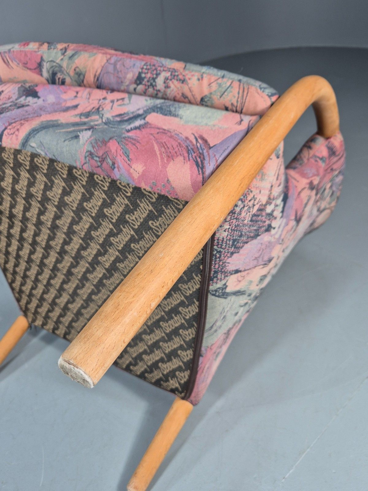 photo buy Vintage Tub Chair Stouby Multicoloured Danish Retro 1980s Eb11347 Mnor