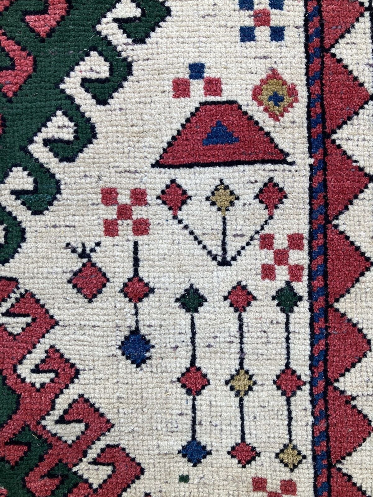 1750.0 Antique Caucasian Kazak Rug 1.82m X 0.97m photo