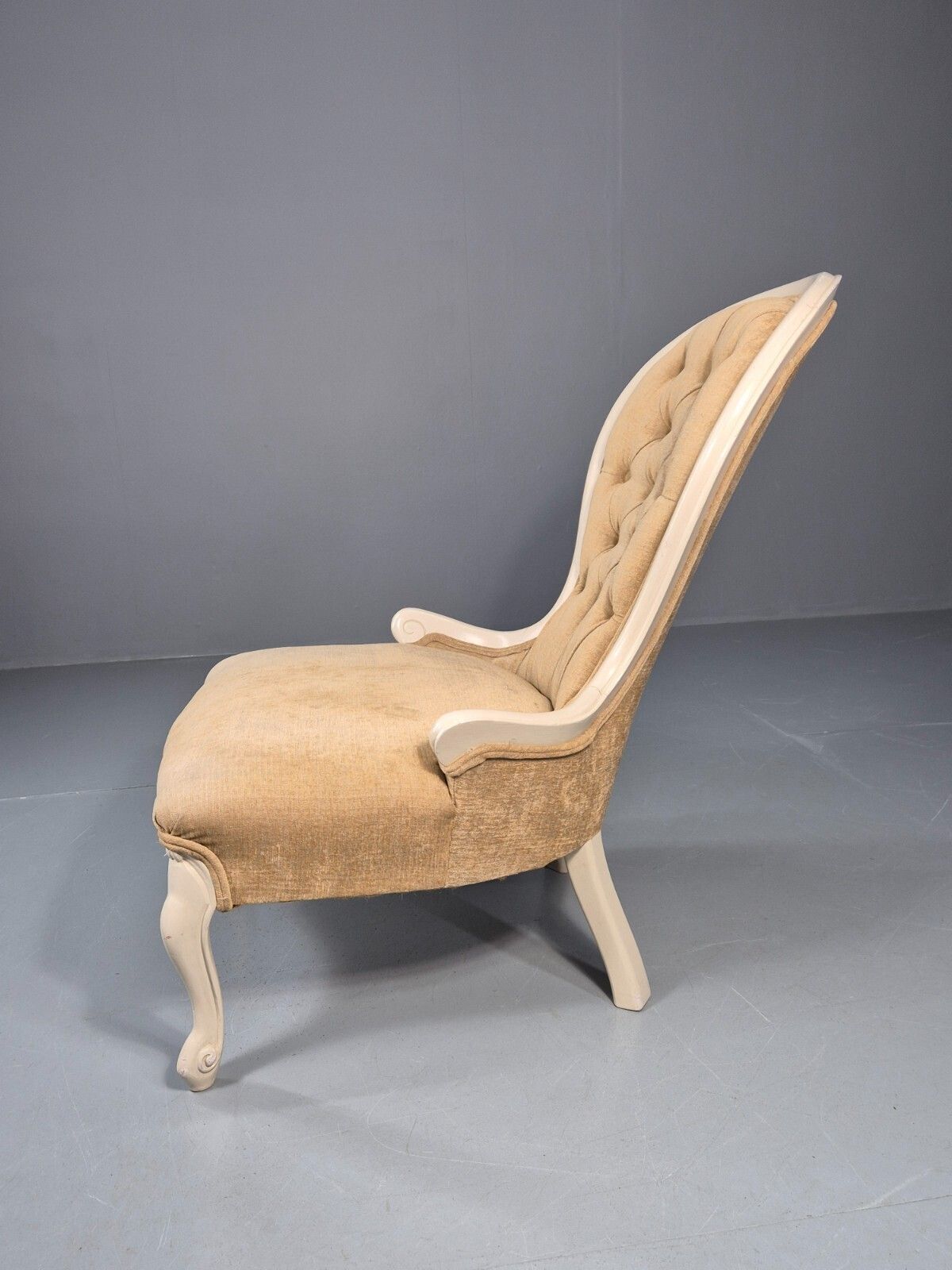 Antique Balloon Back Saloon Chair Victorian Nursing Chair  Eb11221 Vclo photo furniture