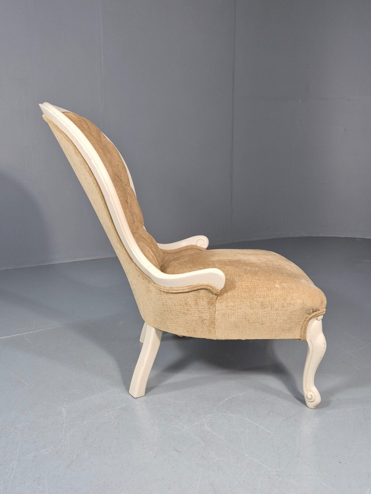photo furniture Antique Balloon Back Saloon Chair Victorian Nursing Chair  Eb11221 Vclo