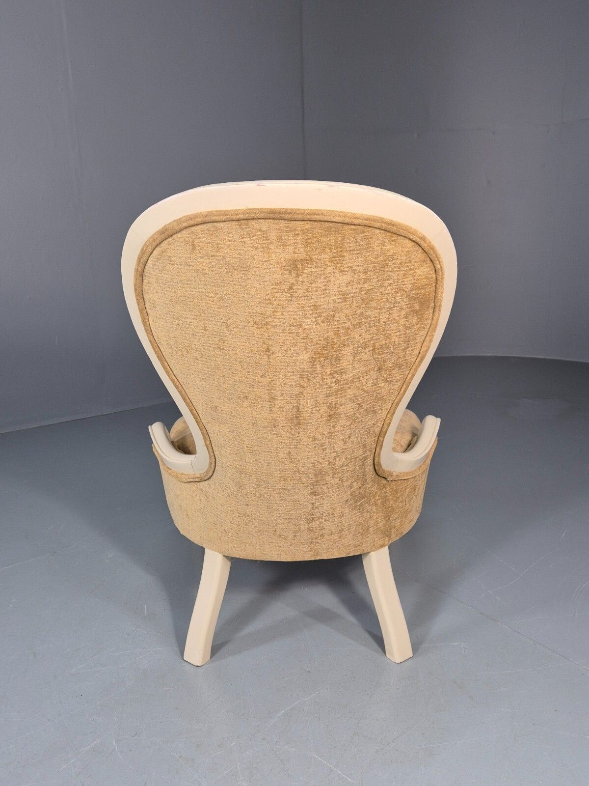 275.0 Antique Balloon Back Saloon Chair Victorian Nursing Chair  Eb11221 Vclo photo