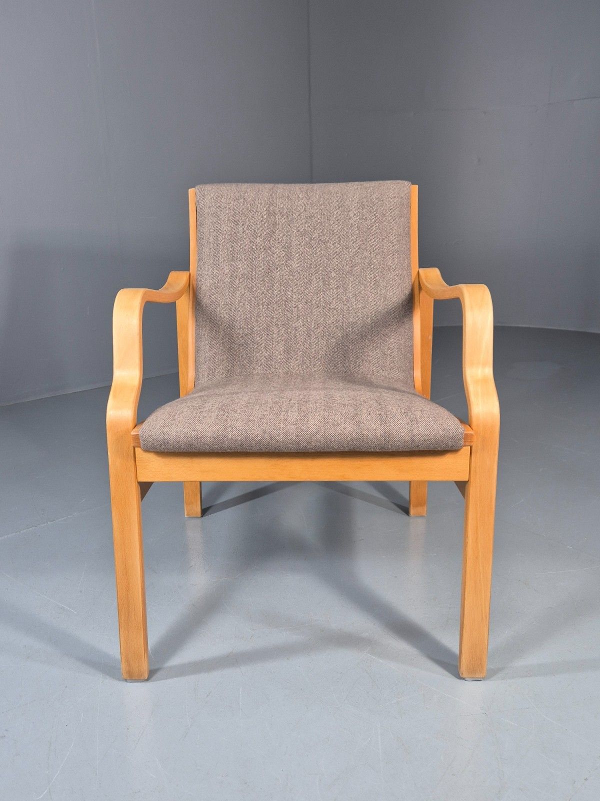 Vintage Bentwood Armchair Danish 1970 Retro Farstrup New Upholstery Eb11213 Mben photo for sale