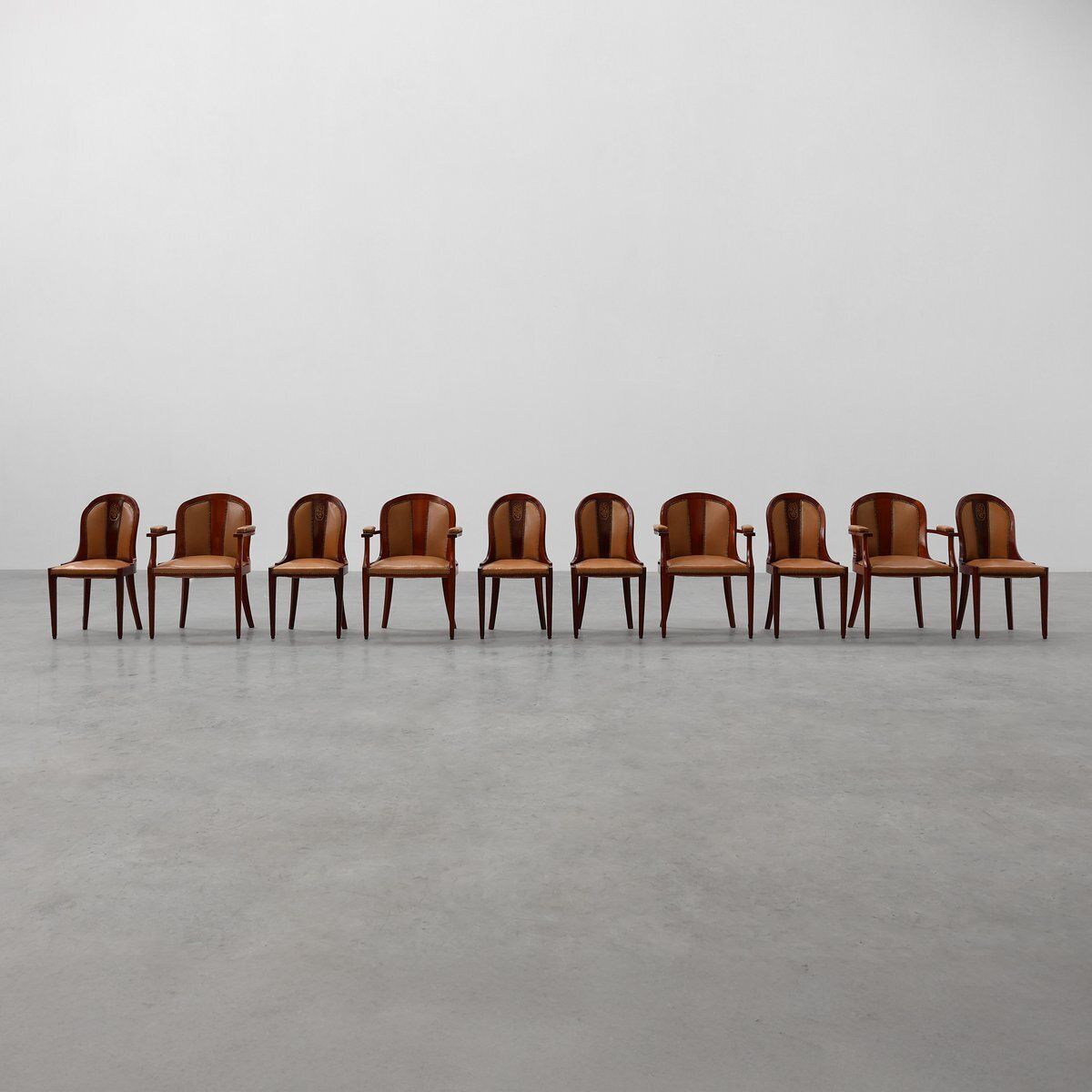 Art Deco Chairs From De Coene, Belgium, 1935, Set Of 10