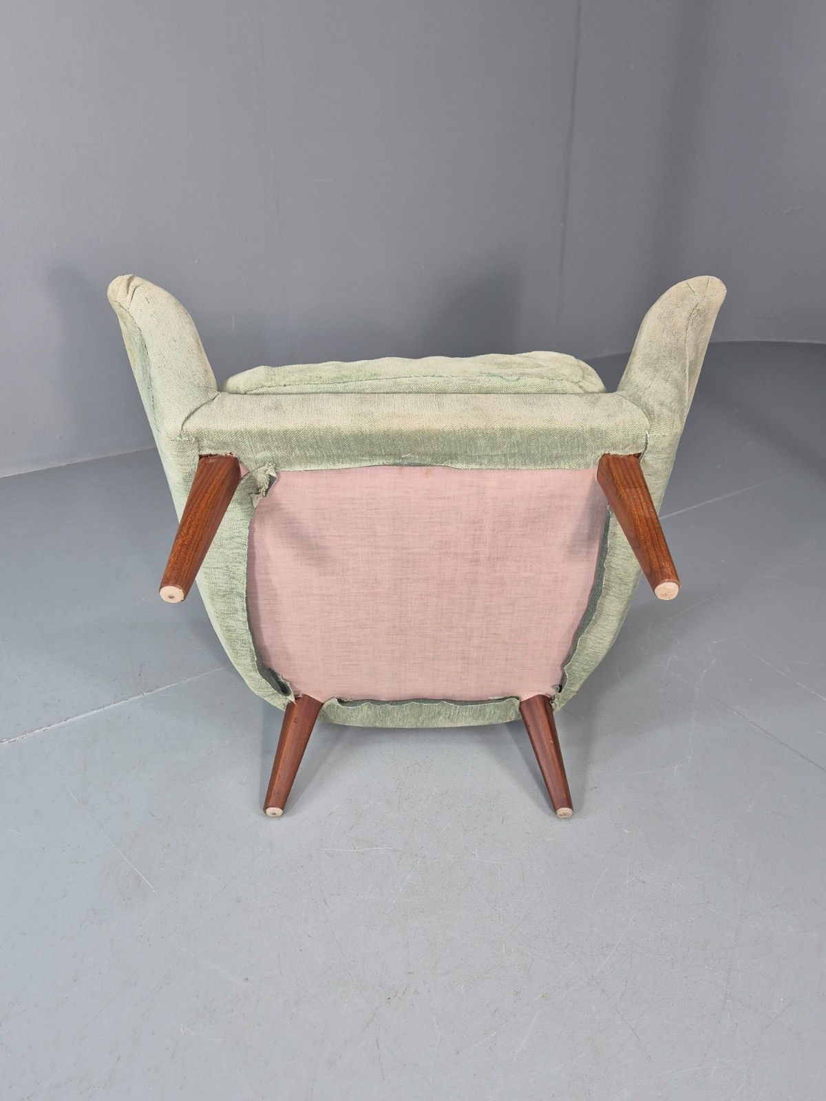 Mid Century Scandinavian Lounge Chair 1960s Retro Green  Eb11090 Mnor photo buy