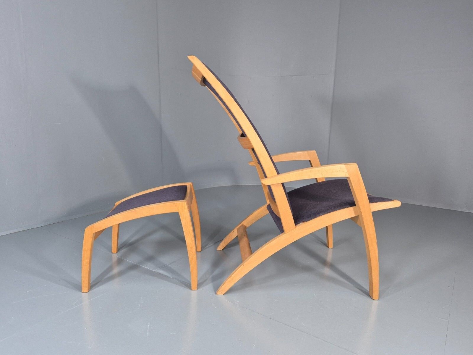 Vintage Danish Lounge Chair And Footstool Luna By Morten Gottler Eb11357 Mnor photo vintage