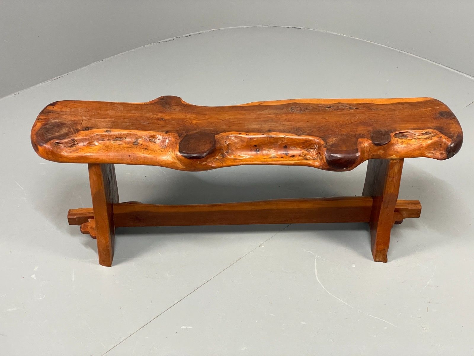 Natural Live Edge Bench Chunky Solid Organic Design Eb11066 Mwoo photo furniture