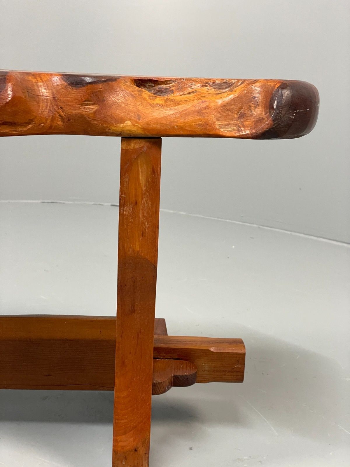 Natural Live Edge Bench Chunky Solid Organic Design Eb11066 Mwoo photo buy