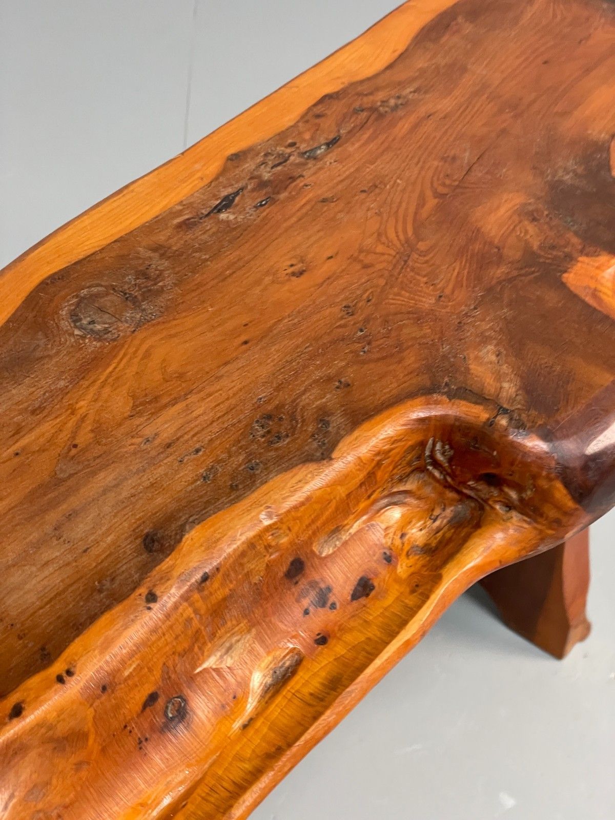 photo for sale Natural Live Edge Bench Chunky Solid Organic Design Eb11066 Mwoo