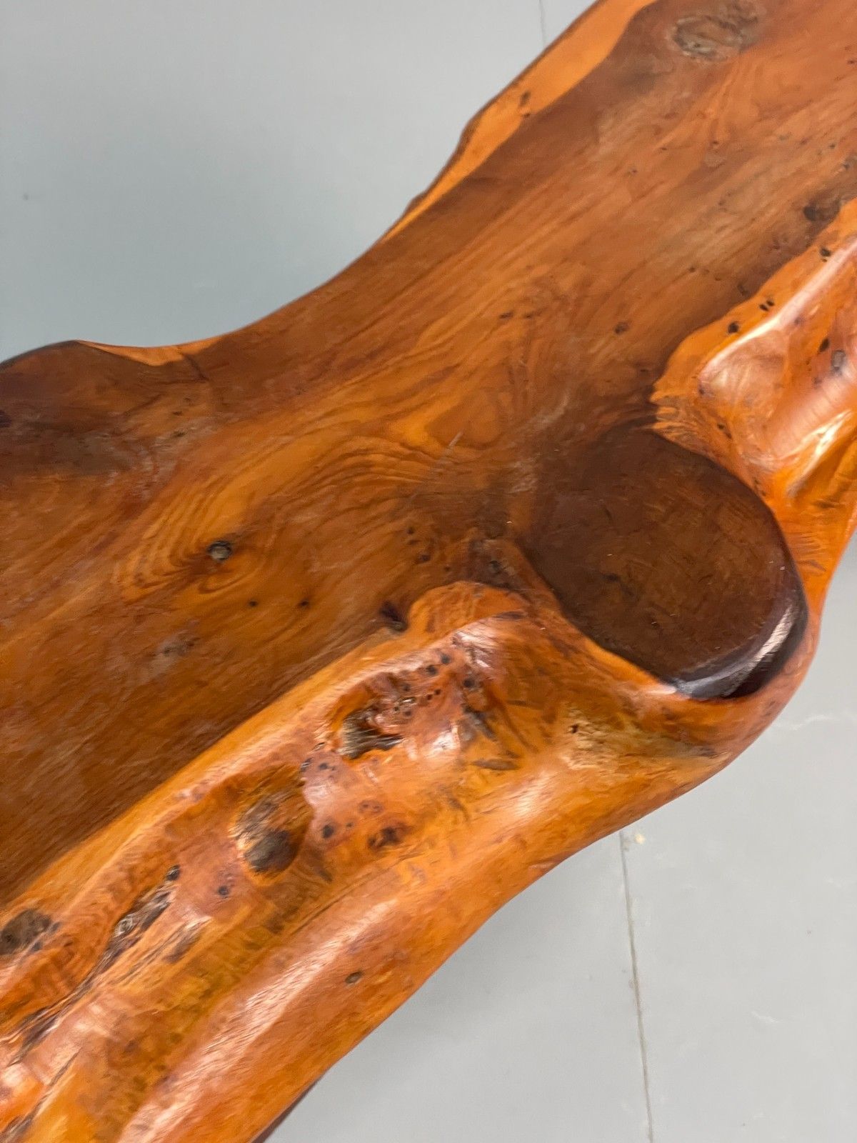 Garden Furniture Natural Live Edge Bench Chunky Solid Organic Design Eb11066 Mwoo photo