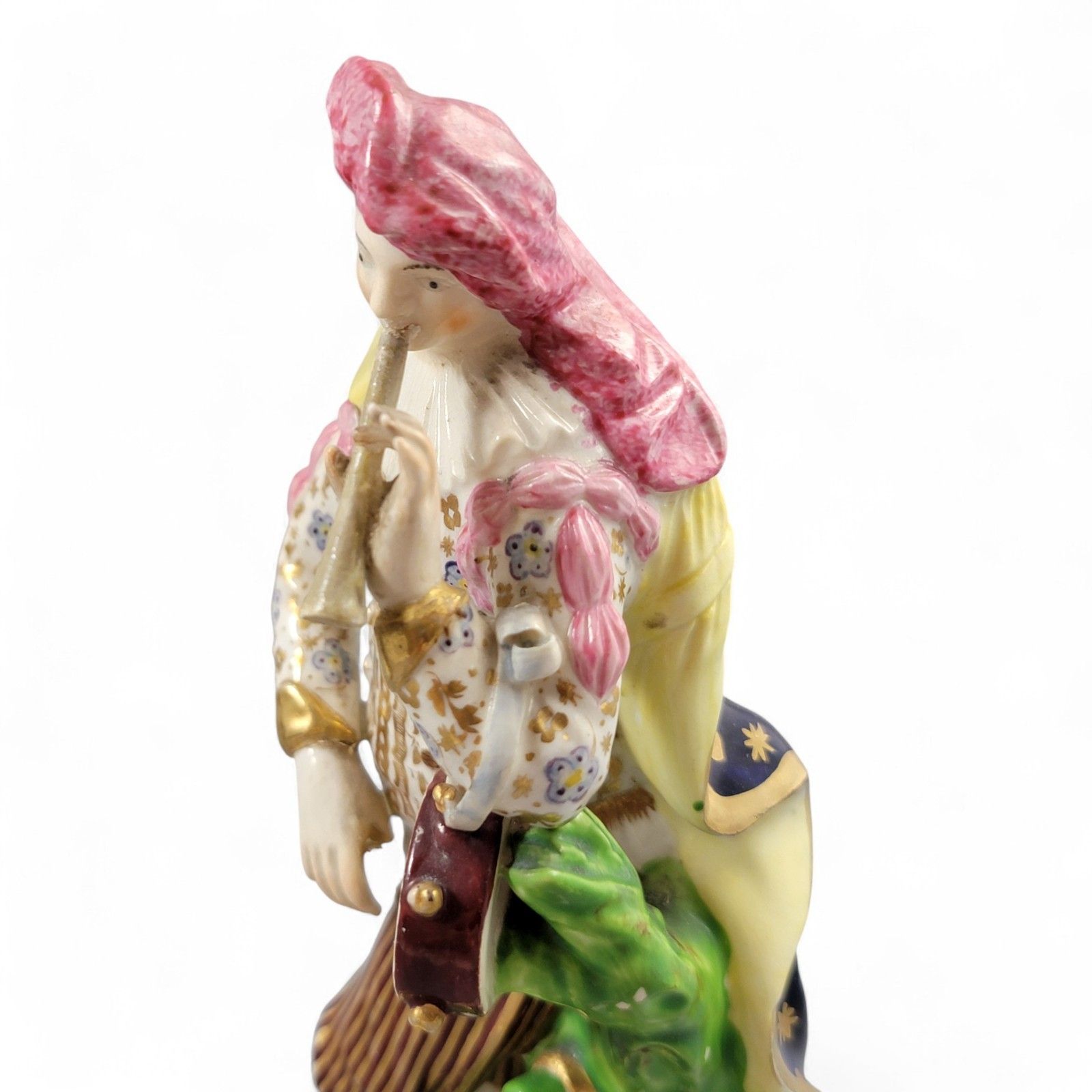 photo for sale Derby Bloor Period Porcelain Figures “Idyllic Musicians” C.1815 Finely Enamelled