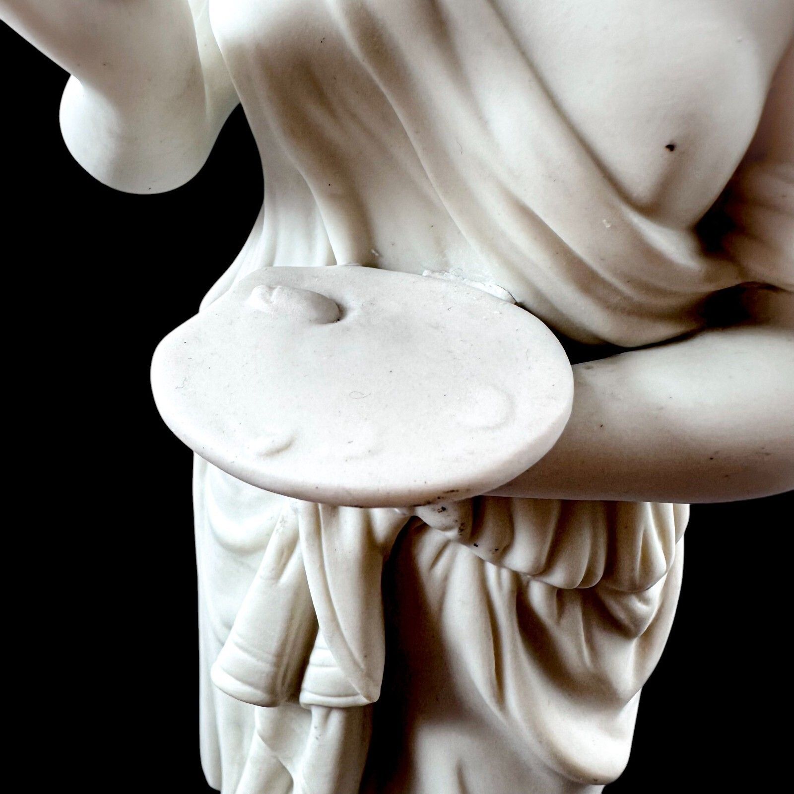 photo vinterior Antique Victorian Neoclassical Bisque Porcelain Figure, England 1850s