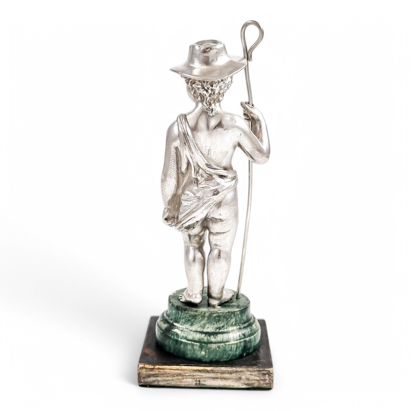 Victorian Edward & John Barnard Victorian Sterling Silver Shepherd Boy, C. 1860s photo 900.0