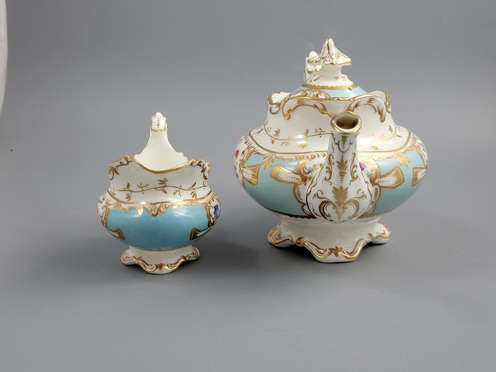 Old Paris Porcelain Tea Service, Petit Style, Louis Philippe I Period, C. 1840 photo buy