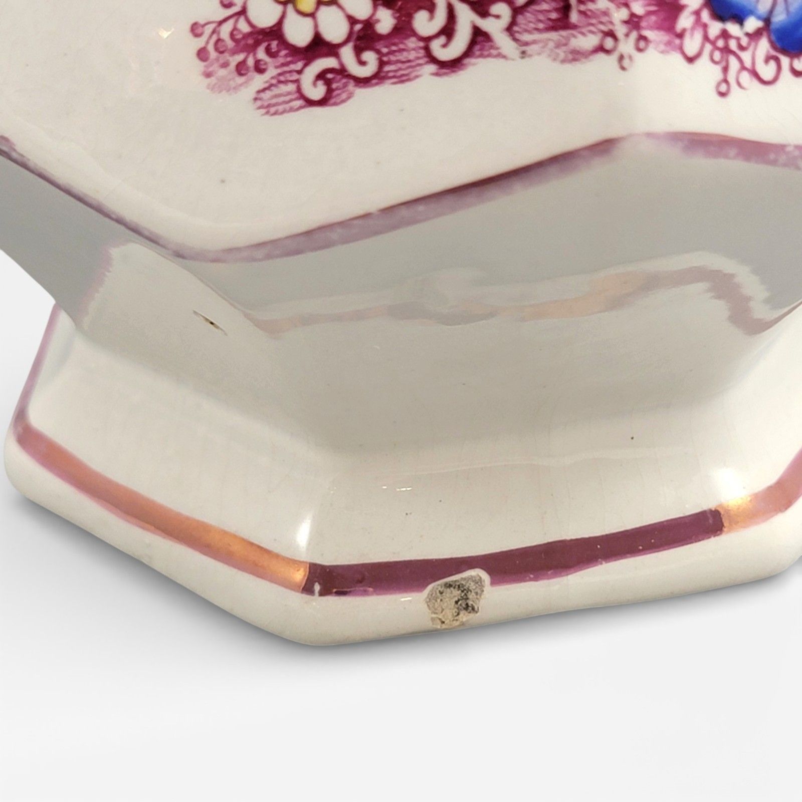 Home Decor Staffordshire Jug, Oriental Scene With “Indische Blumen”, Late 18th Century photo