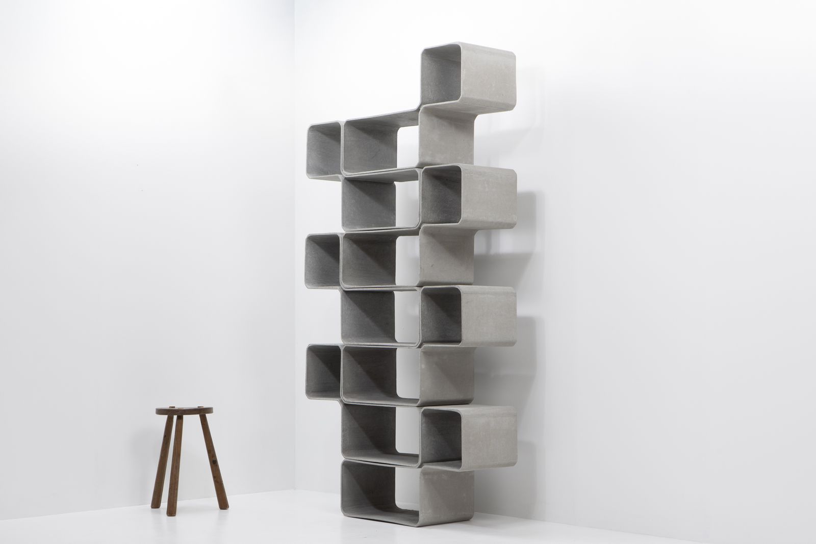 Tetris Modular Storage Unit, Fries & Zumbühl For Eternit – Switzerland 2000s photo vintage