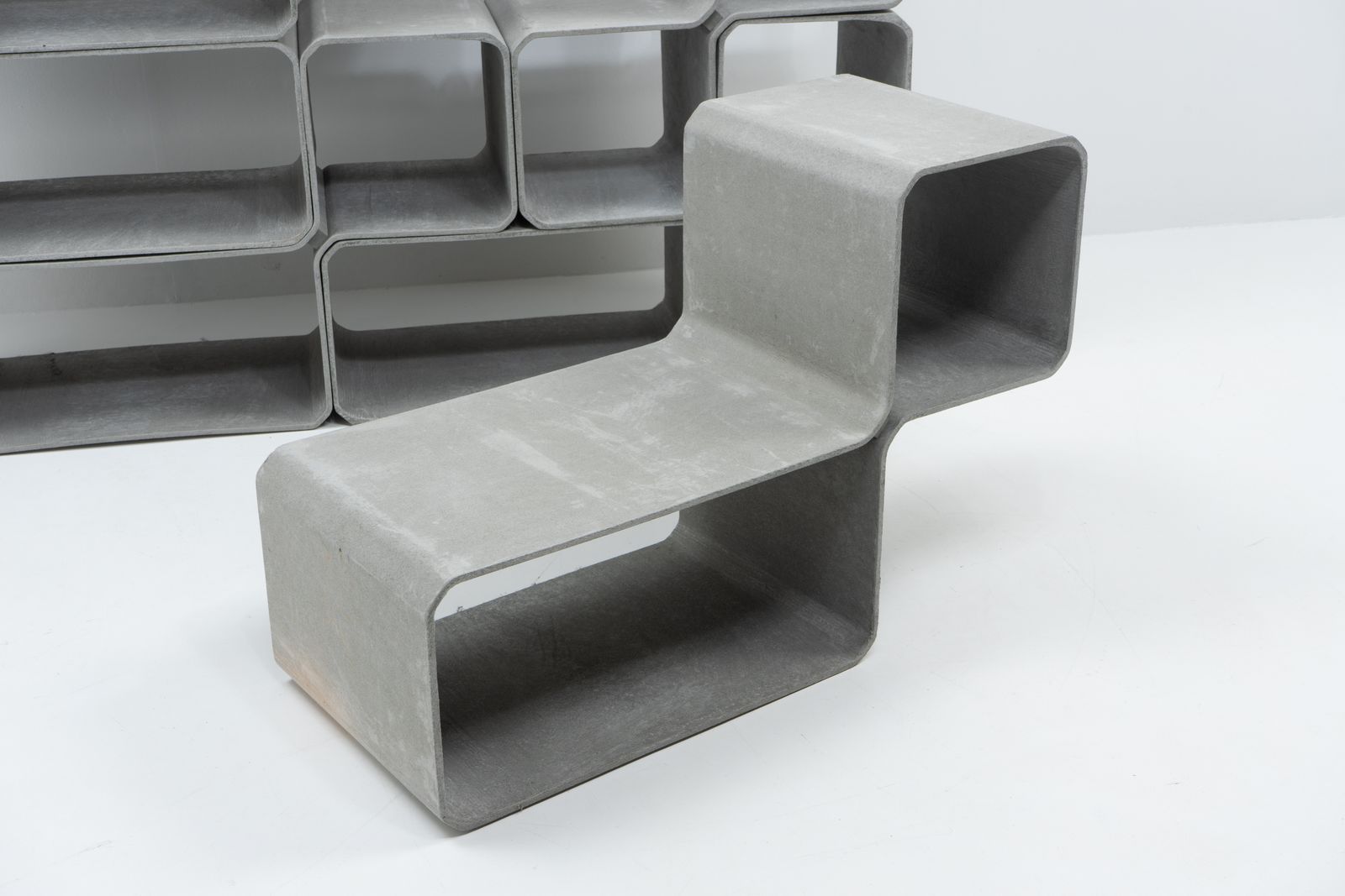 Furniture Tetris Modular Storage Unit, Fries & Zumbühl For Eternit – Switzerland 2000s photo