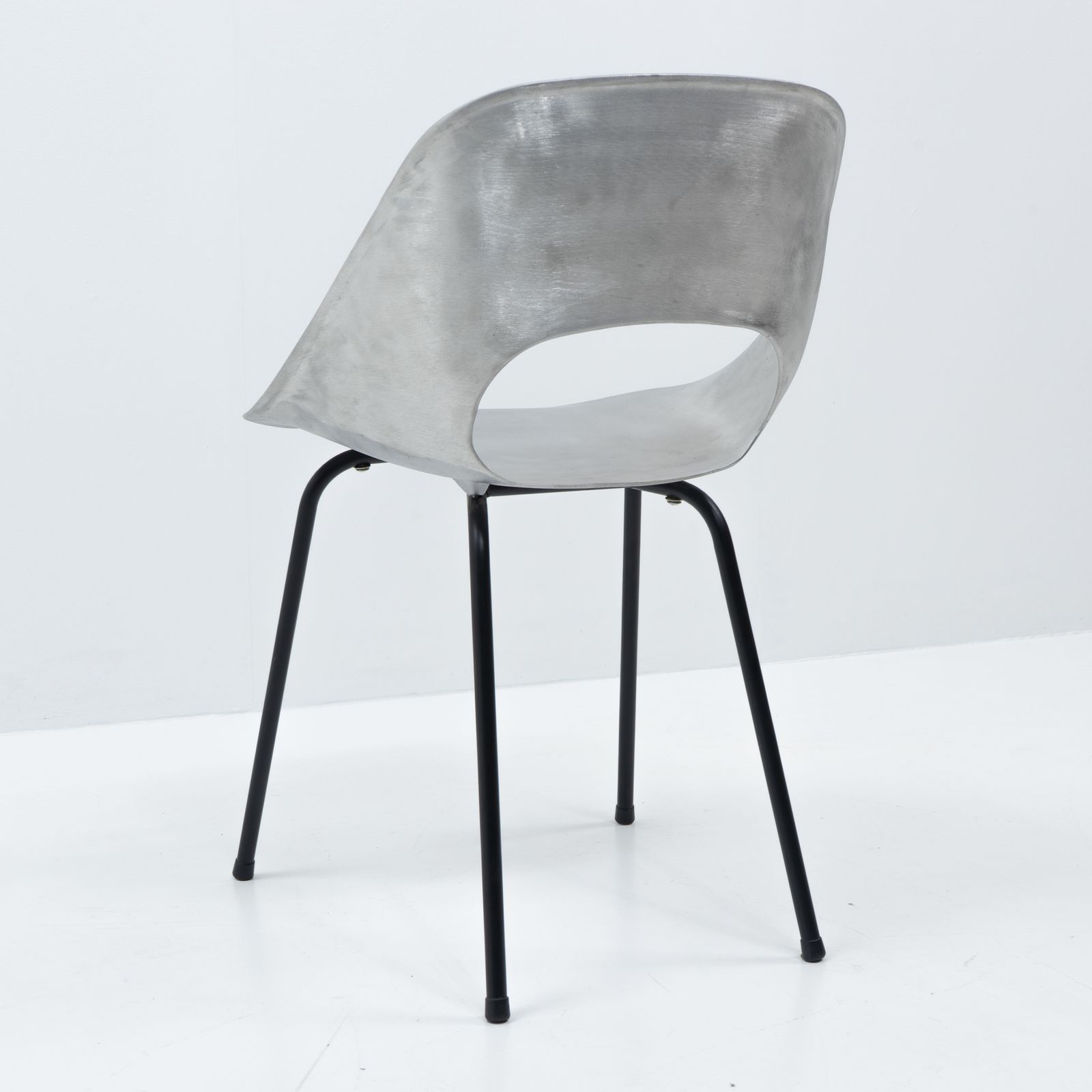 Aluminum Tonneau Chair By Pierre Guariche For Steiner, 1950s photo Furniture