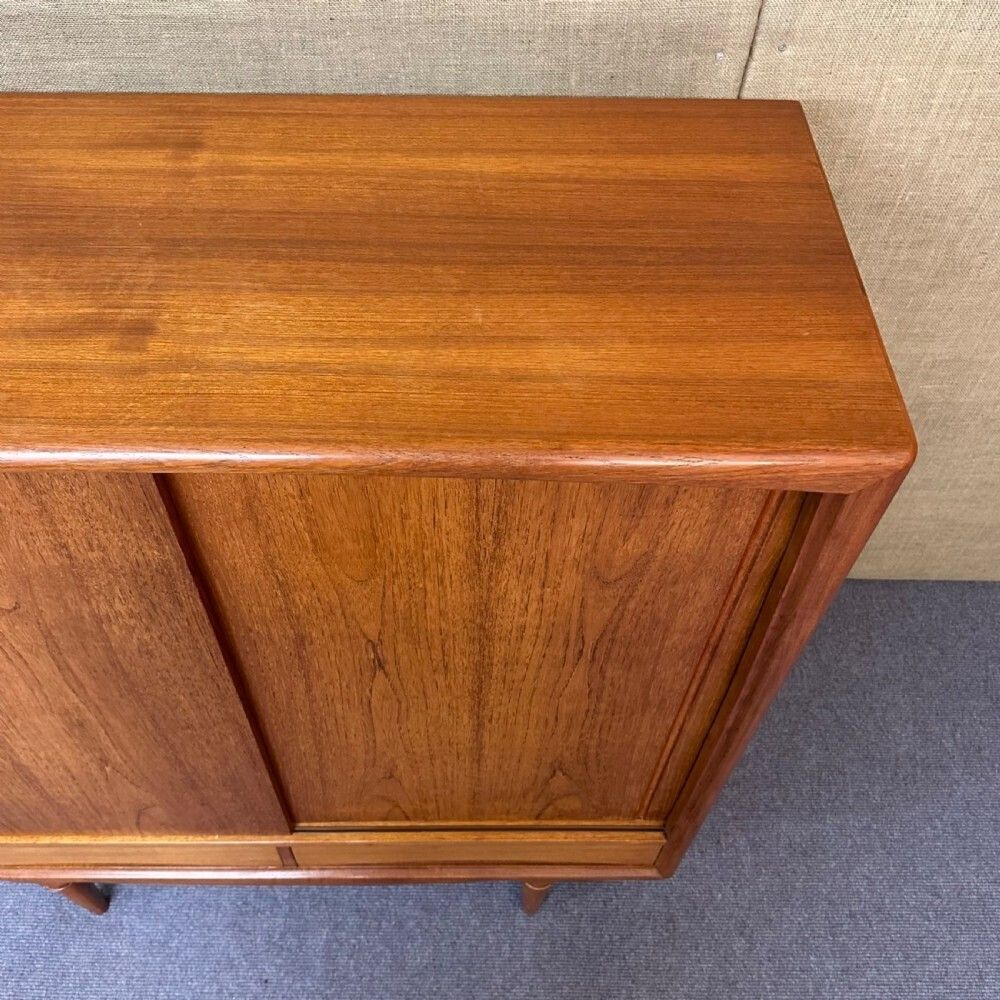 photo buy Attractive Large Danish Mid Century Teak Highboard By Axel Christensen For Aco Mobler
