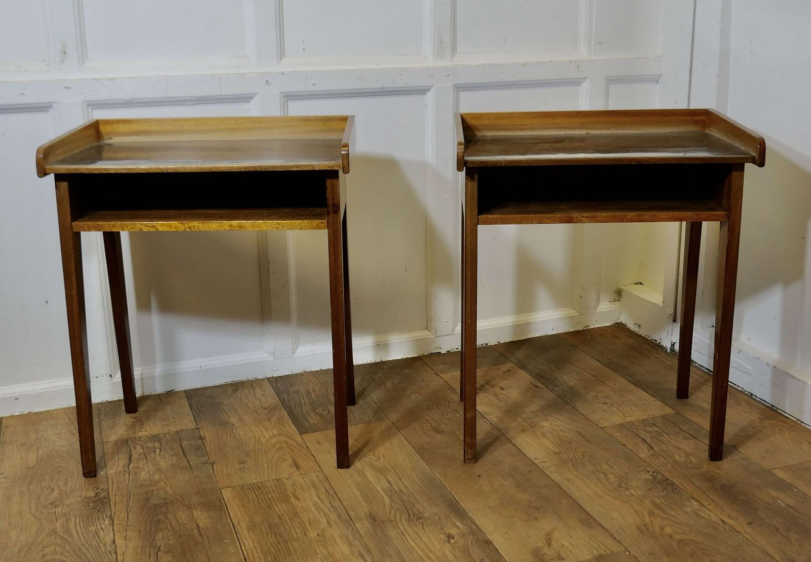 Pair Of Danish Mid Century Side Tables With Trays On Top A Stylish Pair photo vinterior