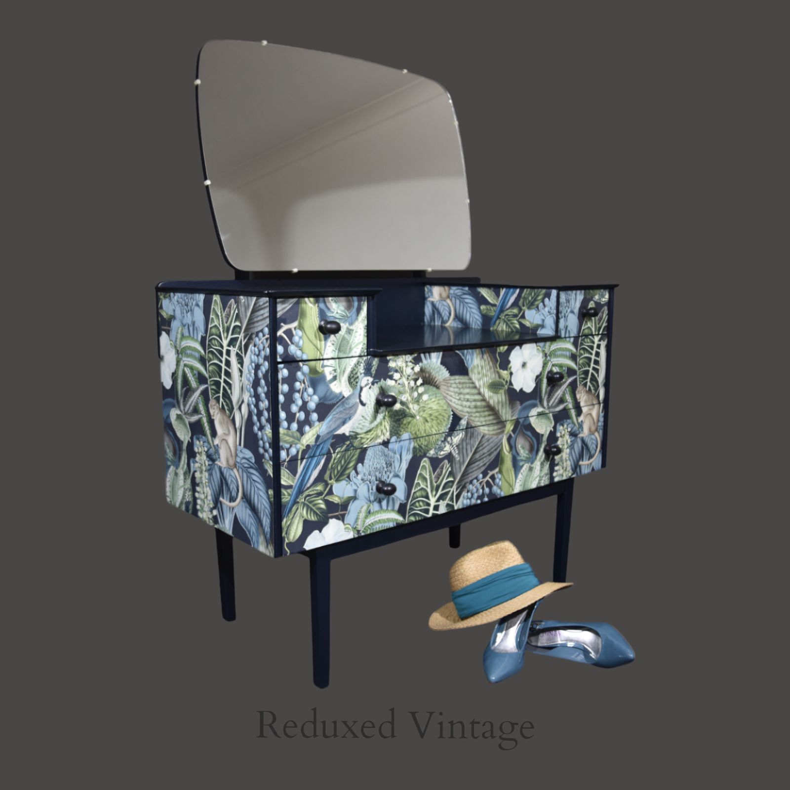 Hand Painted, Designer Wallpaper, Satin Finish, Functional Art,  Bedroom Furniture photo furniture