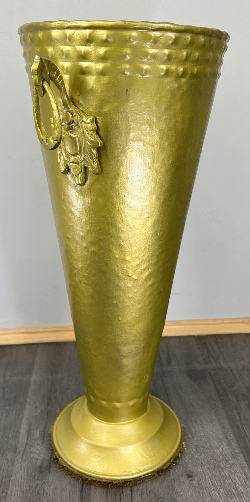Umbrella Stand Vintage French Style Metal Carved Decorative Holder Lot 4685 photo for sale