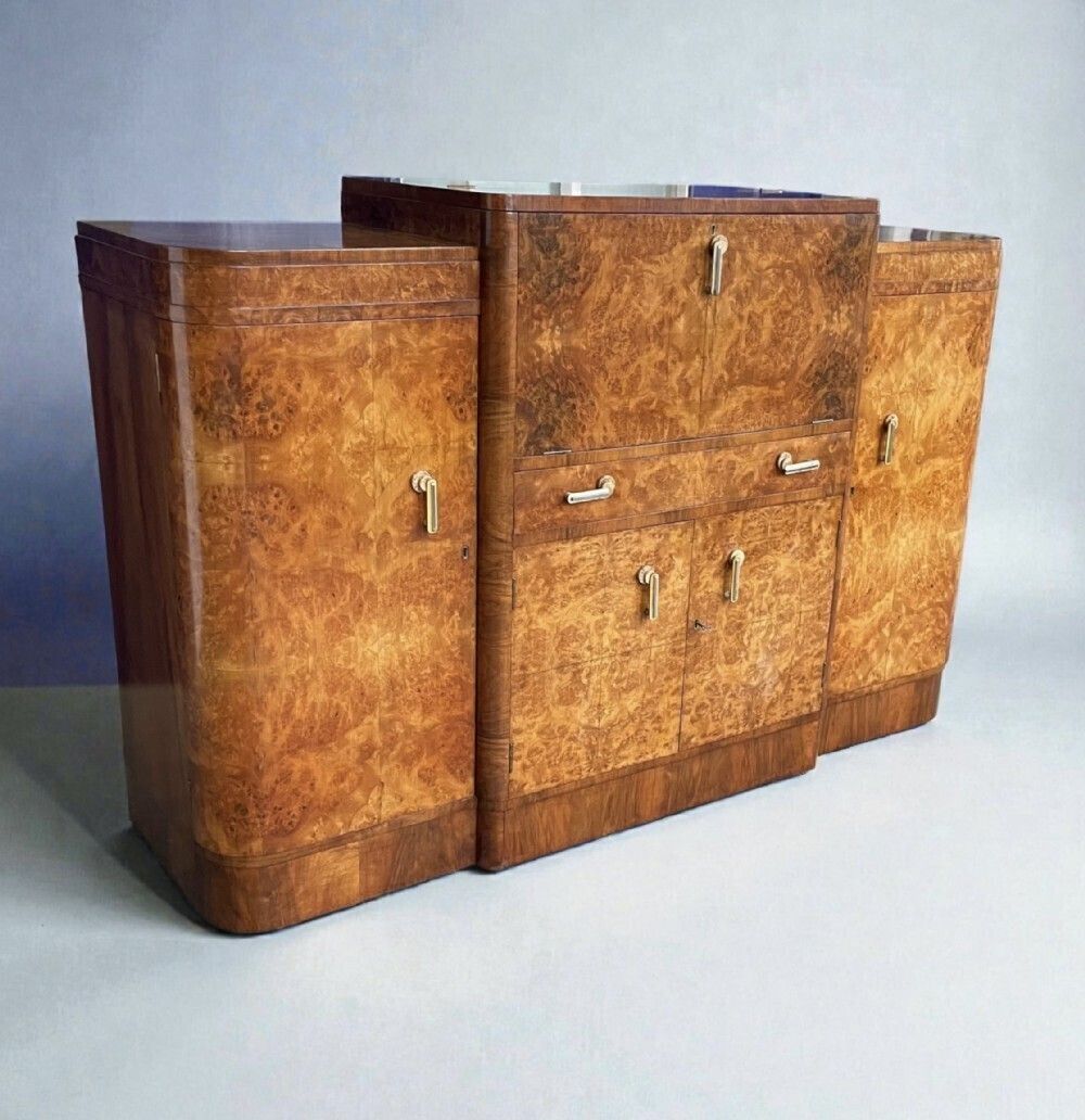 photo vinterior Art Deco Cocktail Cabinet / Sideboard By Harry And Lou Epstein