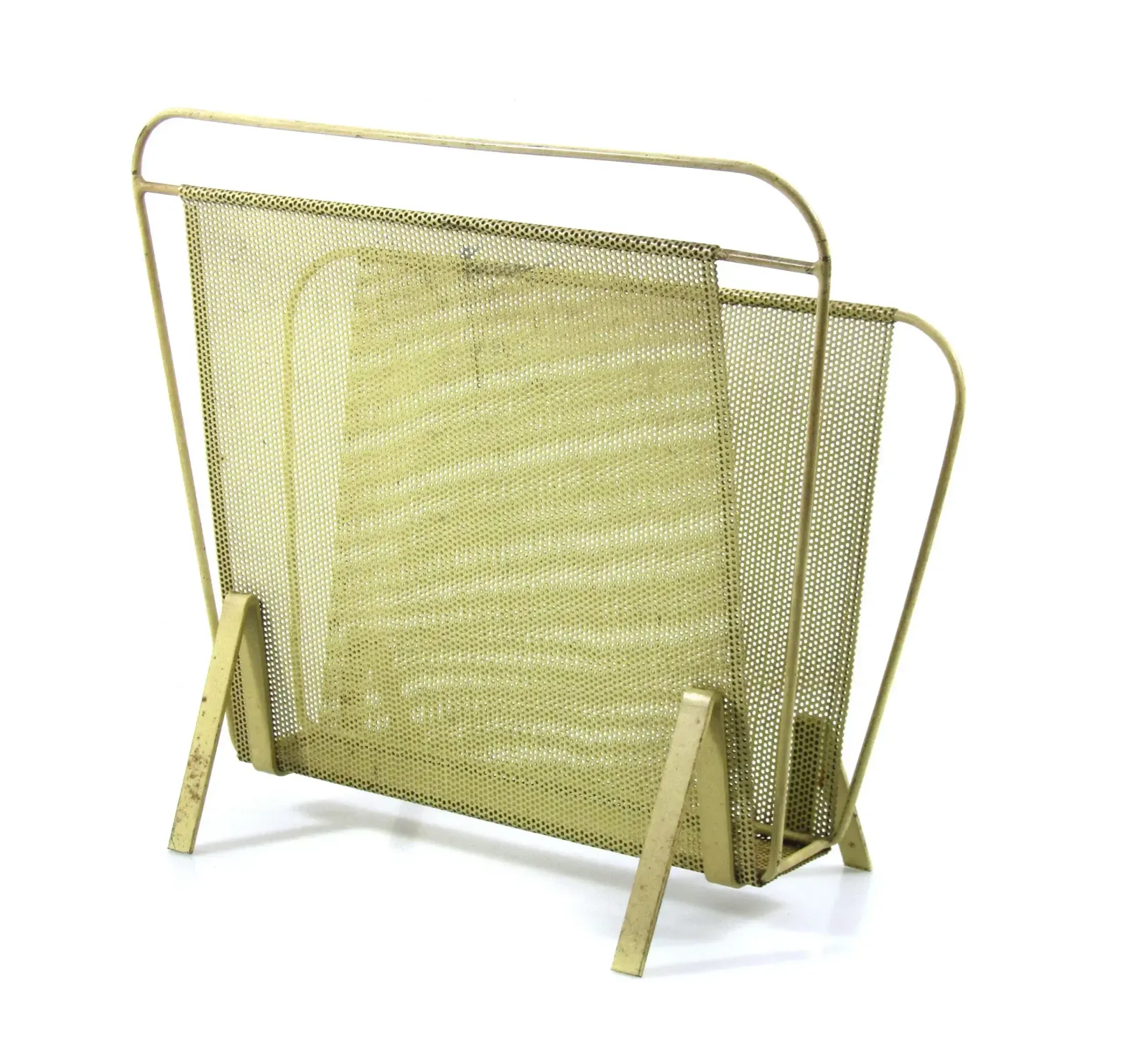 Compact Yellow Mathieu Matégot 1960s Magazine Rack For Artimeta photo 1245.0