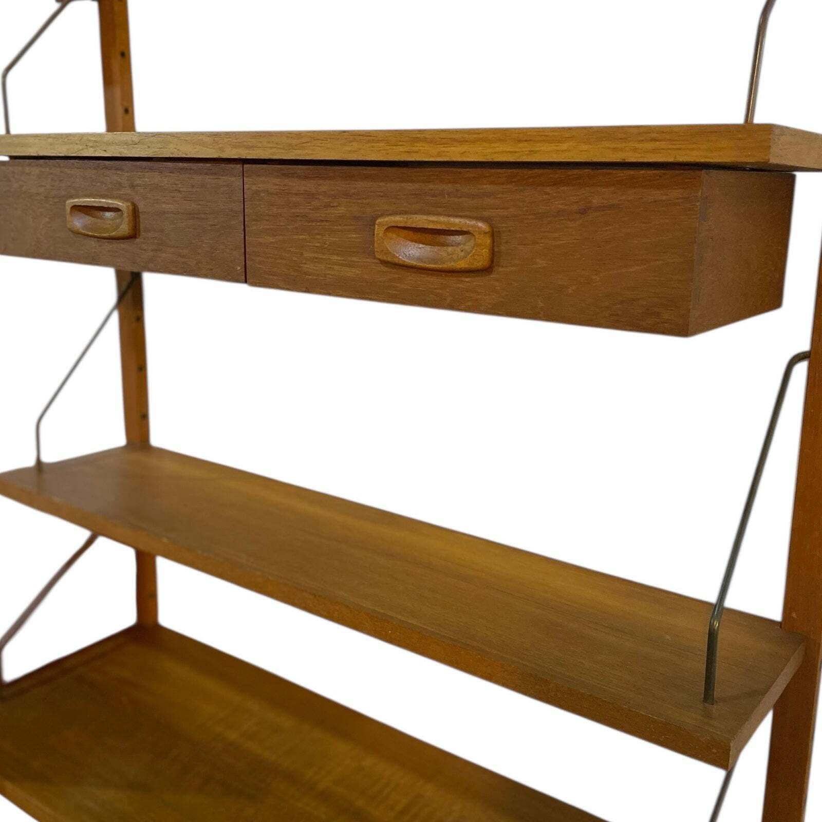 Danish Wall Unit Poul Cadovius Desk Cupboard Drawers Shelves photo 1185.0