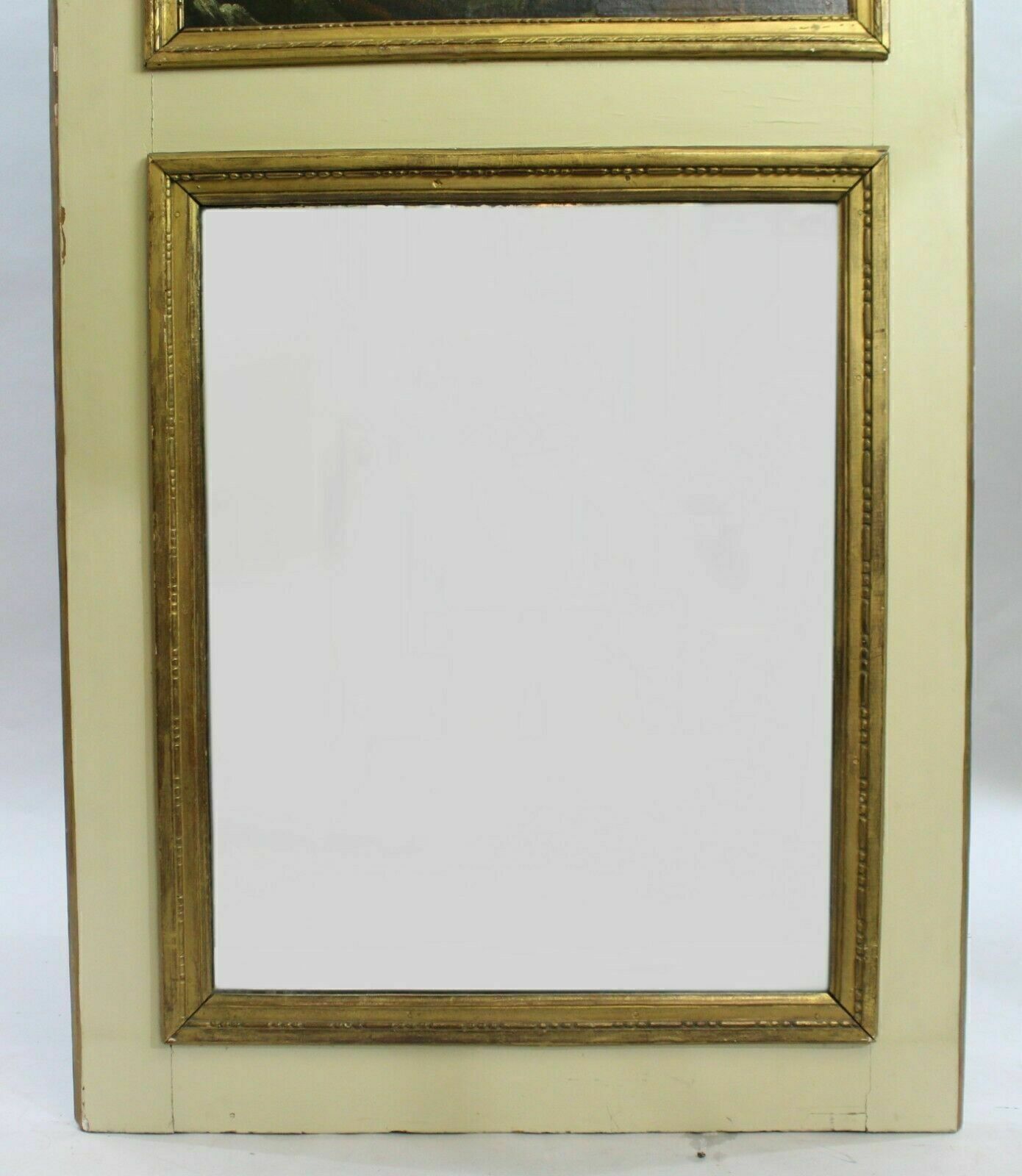 Tall French Antique Chateau Trumeau Mirror C.1890 photo vinterior