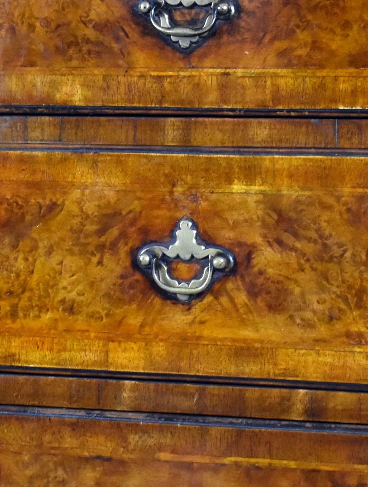 George II Burr Walnut Chest On Chest photo Furniture