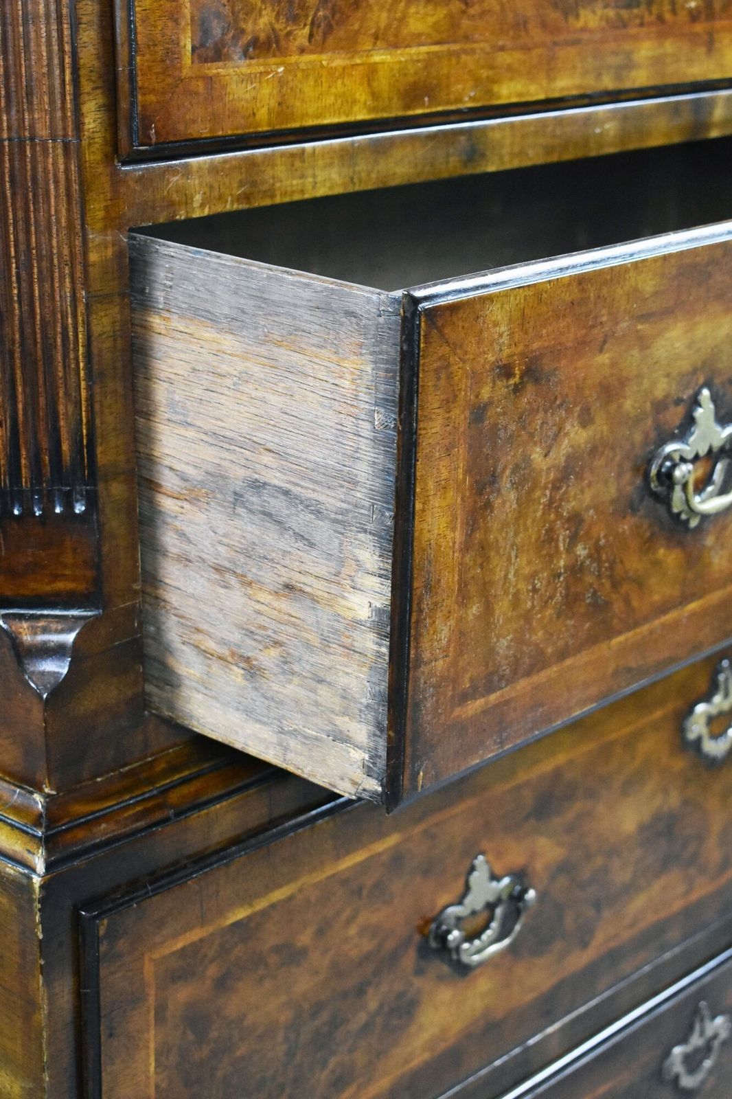 George II Burr Walnut Chest On Chest photo buy
