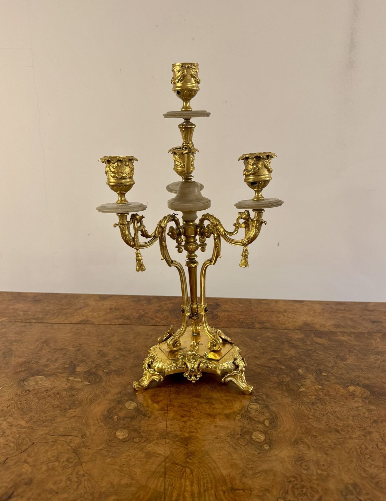 Magnificent Quality Pair Of Antique 19th Century Candelabras photo furniture