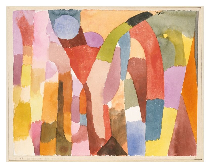 Paul Klee 'Movement Of Vaulted Chambers' Archival Pigment Print Unframed