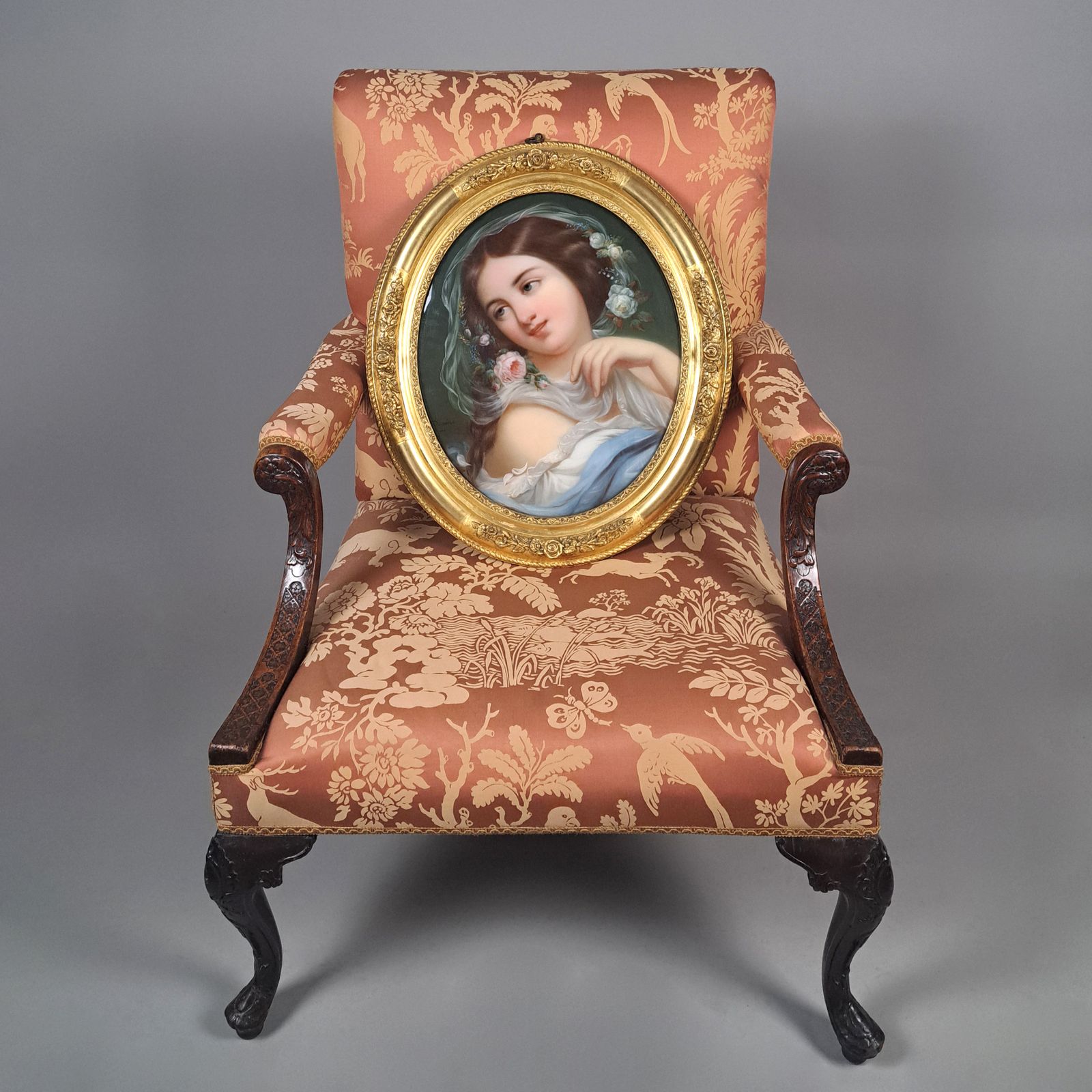 Leopoldo Dumini   A Beautiful 19th Century Oil On Canvas C. 1880 photo furniture