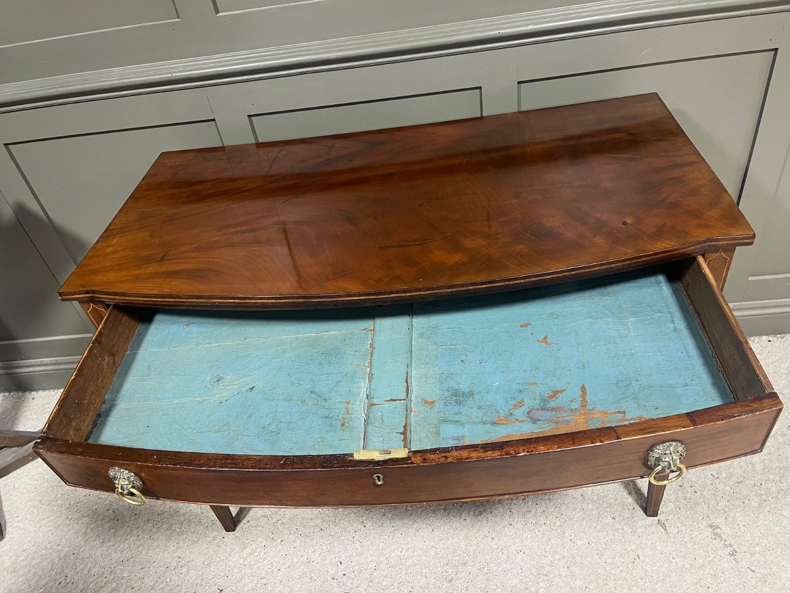 photo for sale Georgian Desk Knee Hole Style Antique Desk Early 1800’s