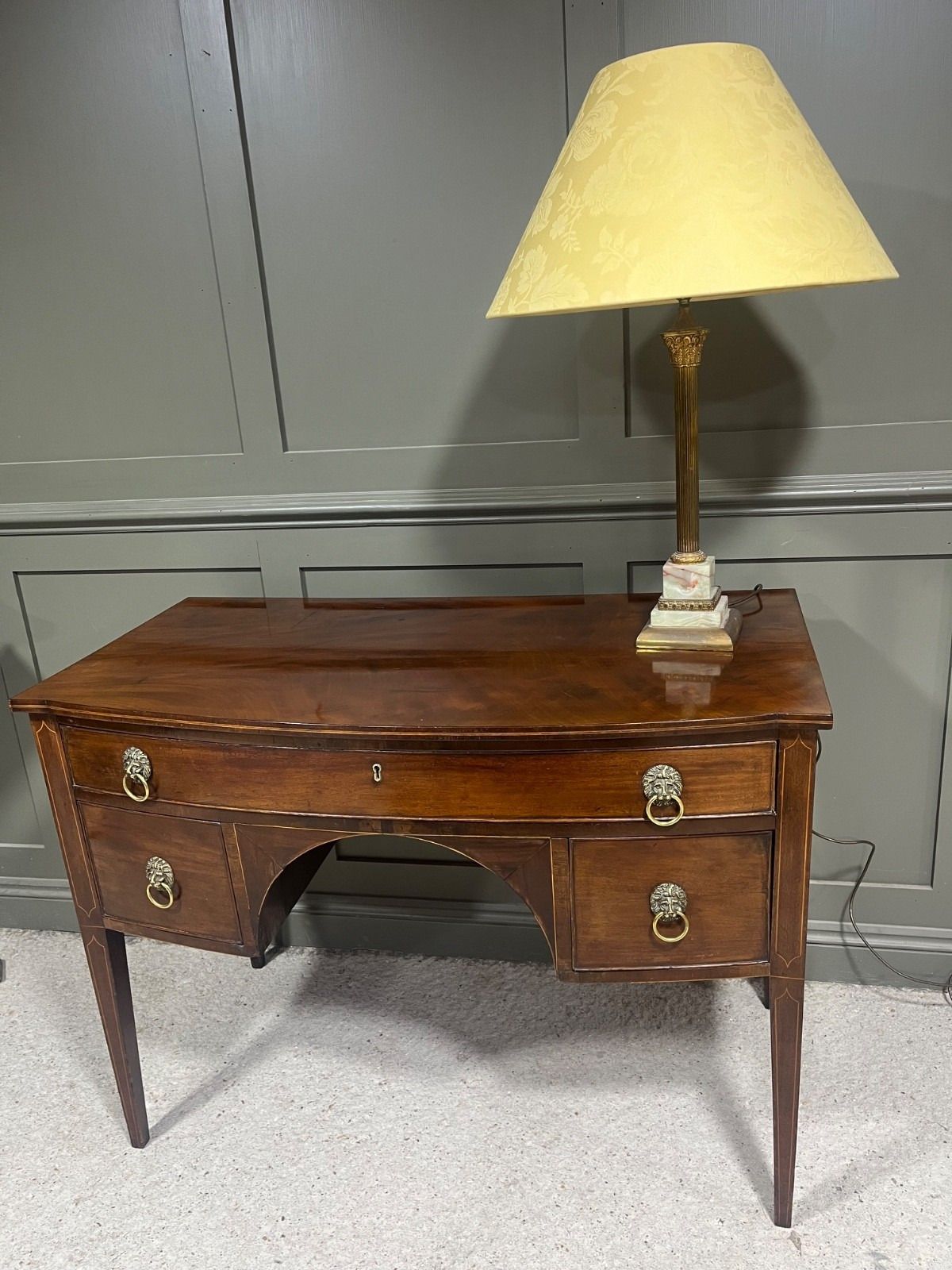 photo buy Georgian Desk Knee Hole Style Antique Desk Early 1800’s
