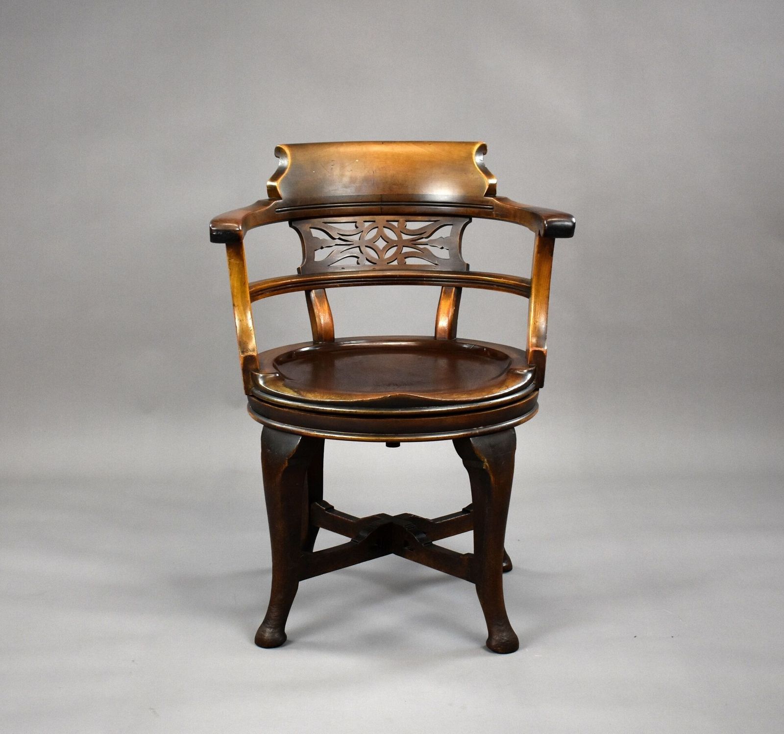 Edwardian Mahogany Desk Chair, 1900s photo furniture