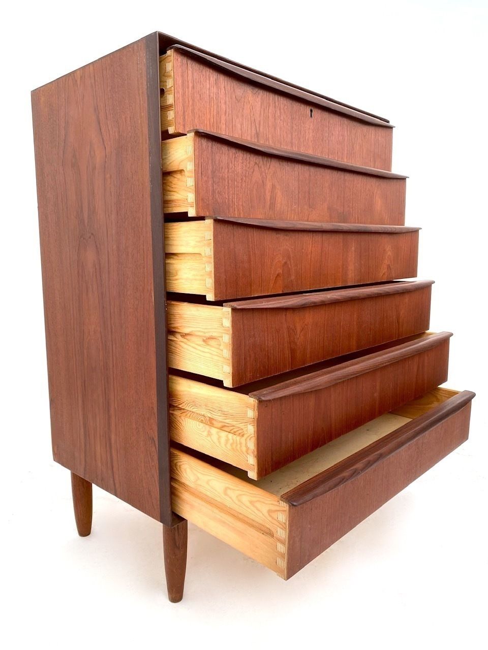 Danish Large Teak Chest Of Drawers Tallboy Mid Century 1960s photo Furniture