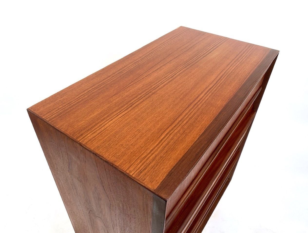 Danish Large Teak Chest Of Drawers Tallboy Mid Century 1960s photo vinterior