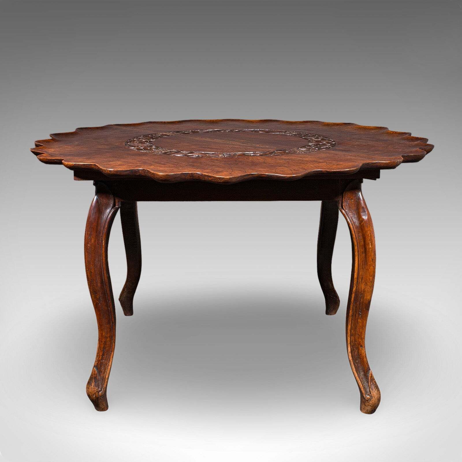 Antique Campaign Silver Table, Anglo Indian, 4 Seat, Dining, Colonial, Victorian photo Furniture