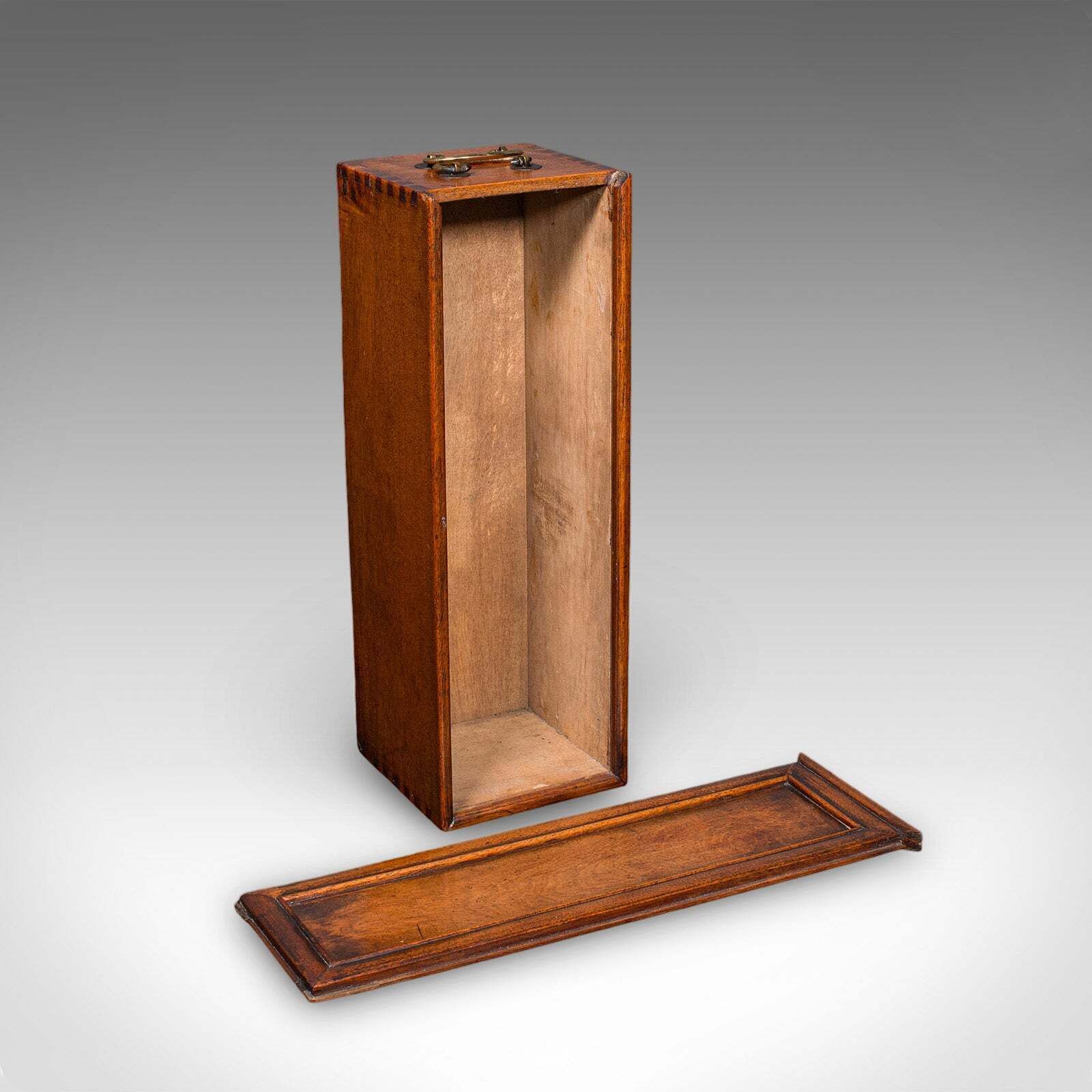 Antique Wine Bottle Presentation Case, English, Champagne Magnum Box, Regency photo furniture