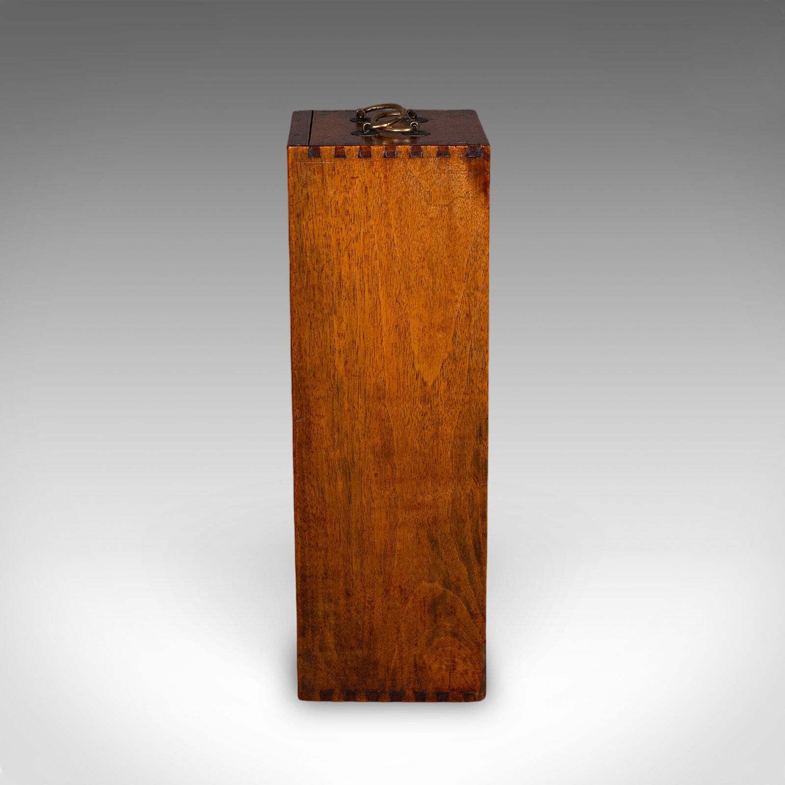 Antique Wine Bottle Presentation Case, English, Champagne Magnum Box, Regency photo vintage