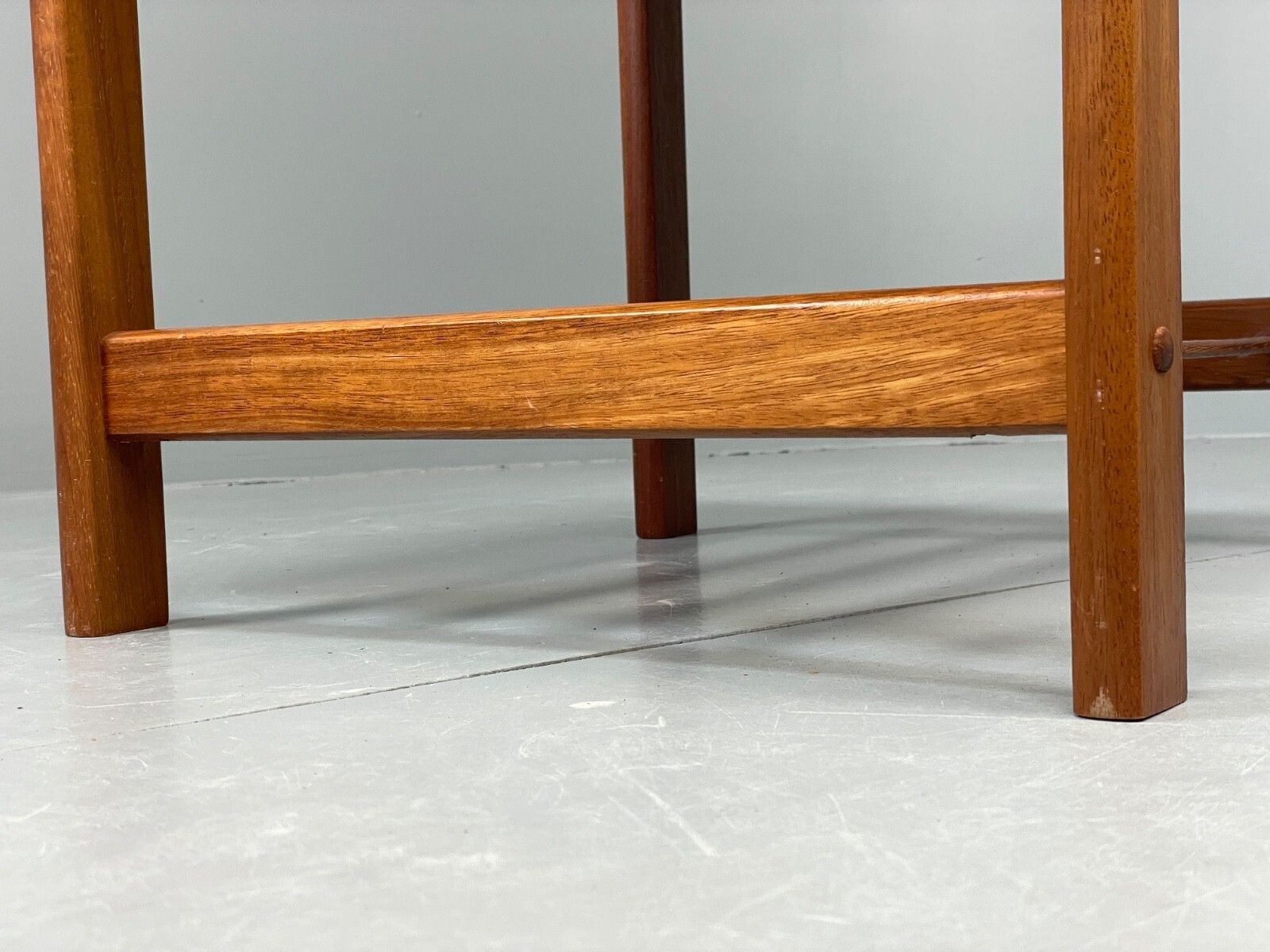photo buy Vintage Teak Side Table Danish 1970s With Magazine Rack Bedside Mwoo