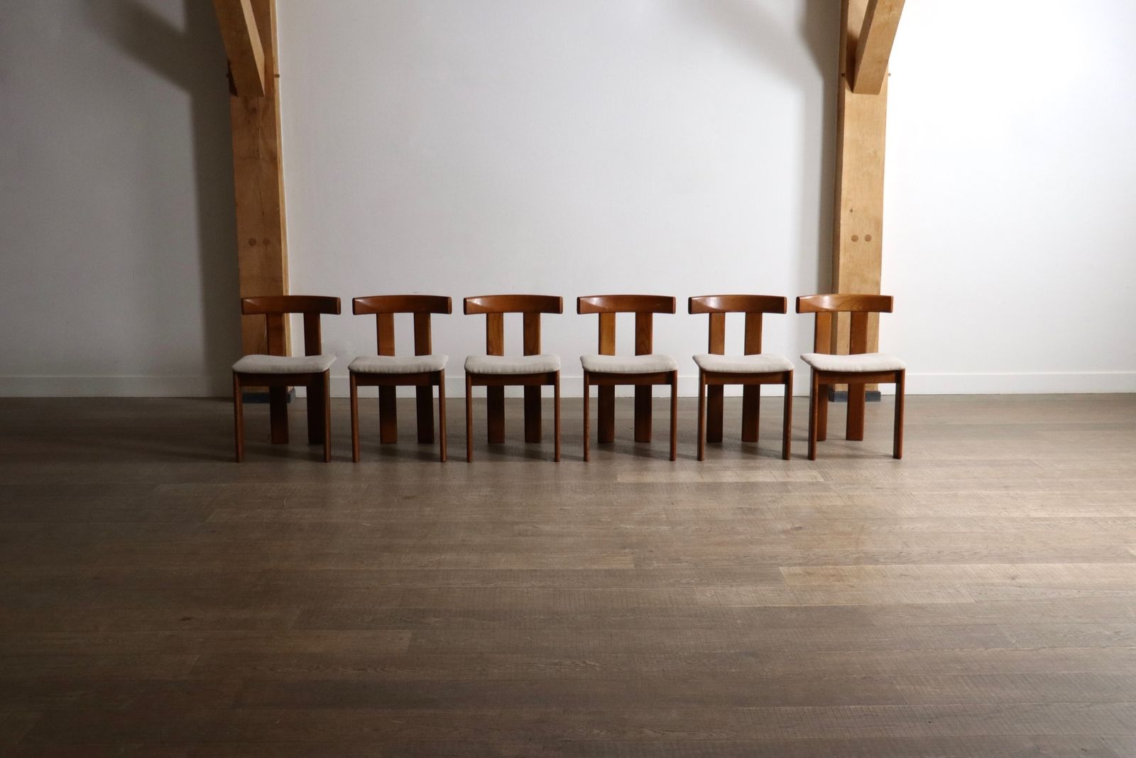 Set Van 6 Eetkamerstoelen Van Luigi Vaghi Voor Former, Italië, Ca. Jaren 1960