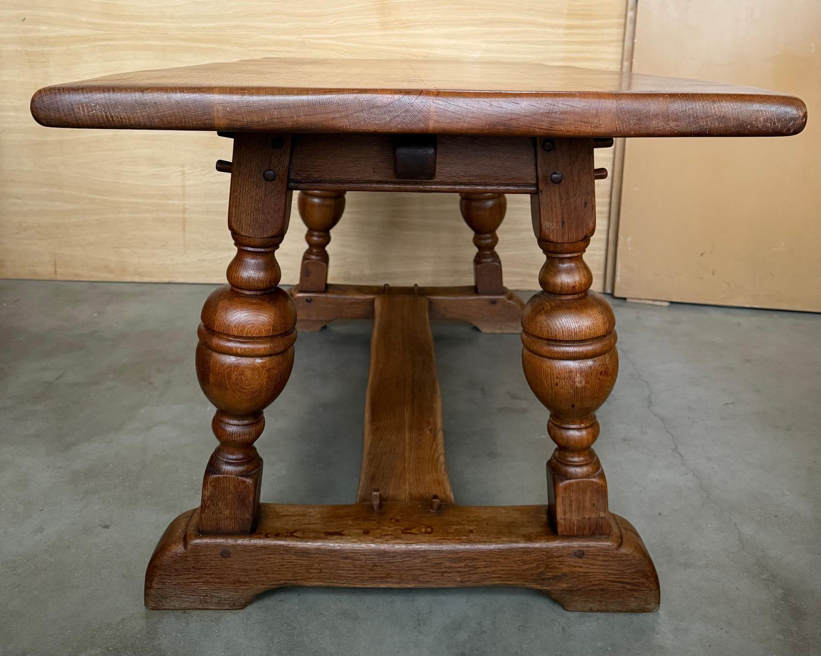 photo for sale Spanish 20th Century Country Oak Rectangular Center/Dining Table