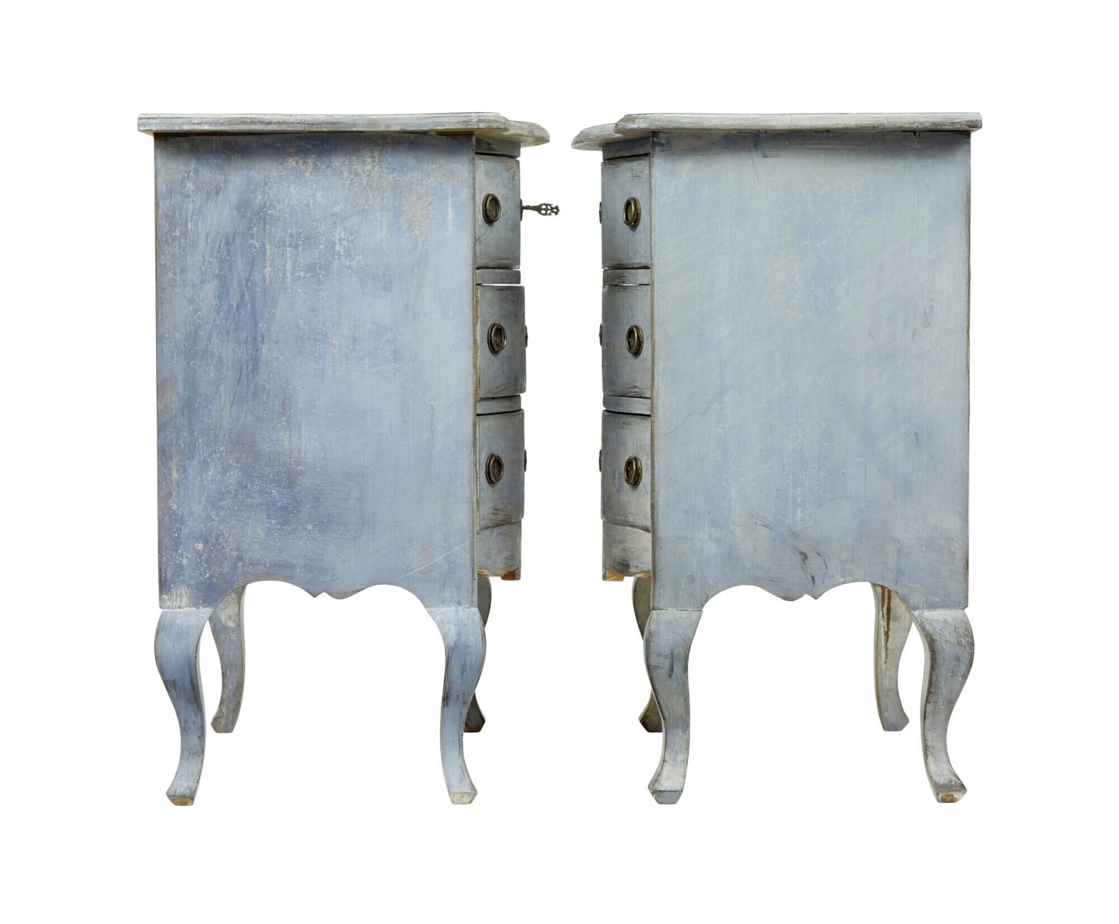 Pair Of 19th Century Painted Swedish Commodes photo furniture